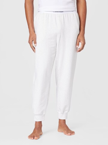 Calvin Klein Tapered Pants in White: front