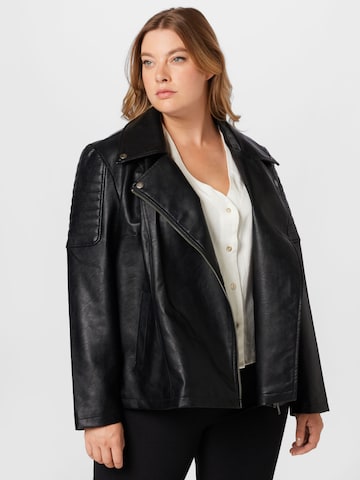 Noisy May Curve Between-Season Jacket 'Rubina' in Black: front