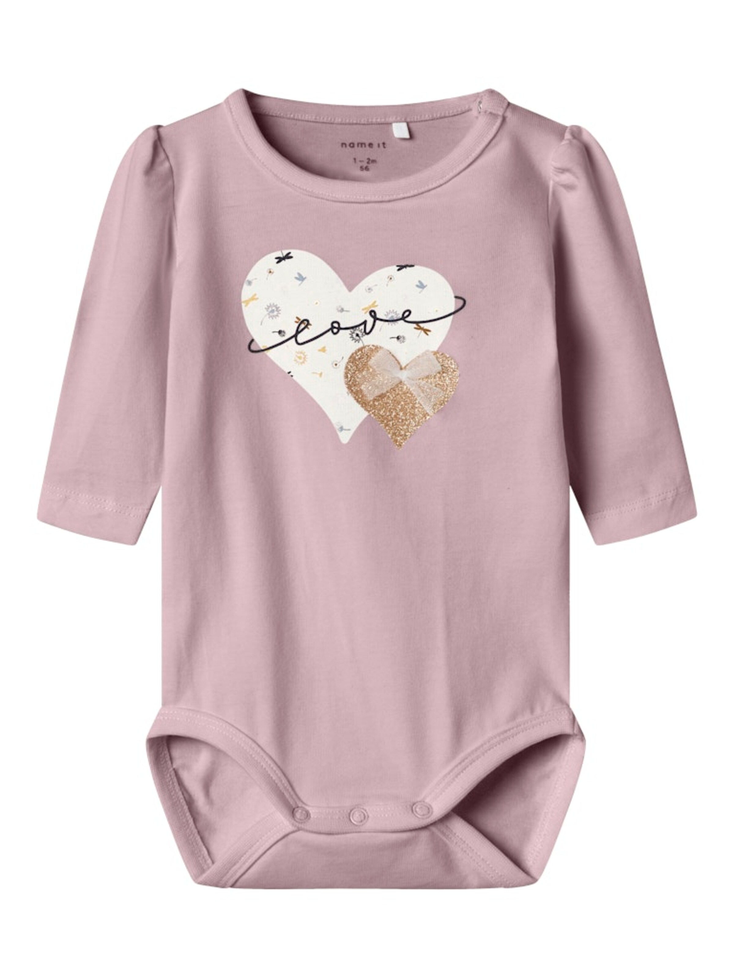 NAME IT Kezeslábas - lila: elől