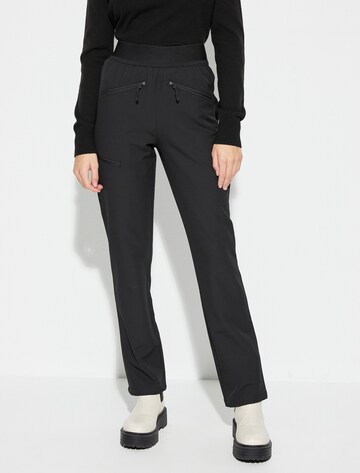 Koton Regular Workout Pants in Black: front