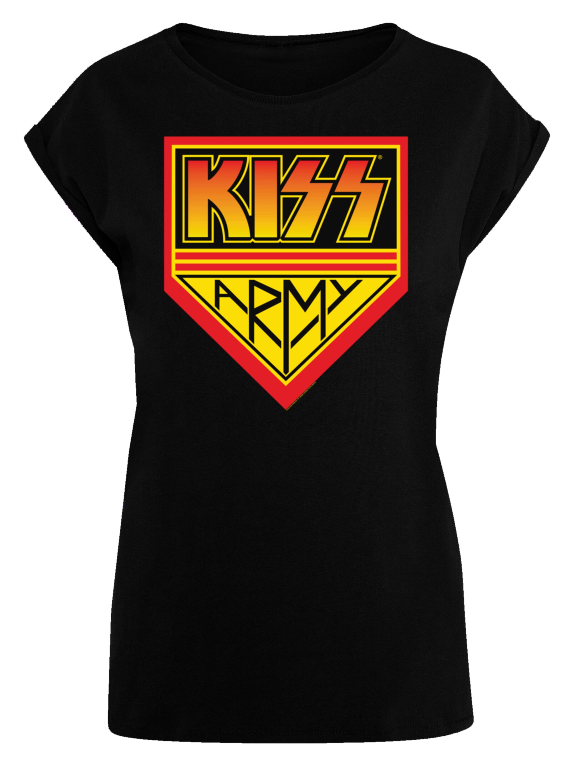 T-shirt 'Kiss Army ' F4NT4STIC en noir : devant
