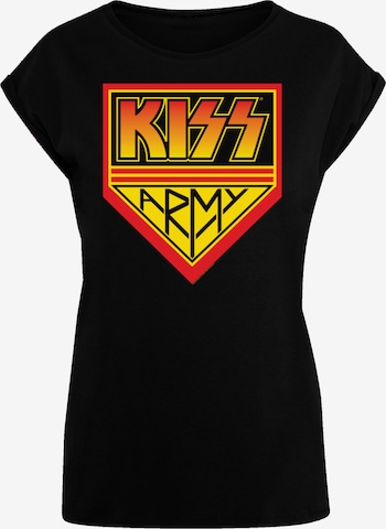 T-shirt 'Kiss Army ' F4NT4STIC en noir : devant