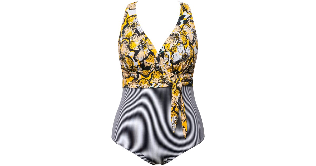 Ulla Popken Badpak - light blue/lichtblauw Ulla Popken Badpak - light blue/lichtblauw