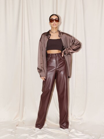 LeGer by Lena Gercke Wide leg Pants 'Margitta' in Brown