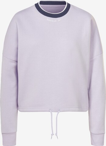 Reebok Sports sweatshirt in Purple: front