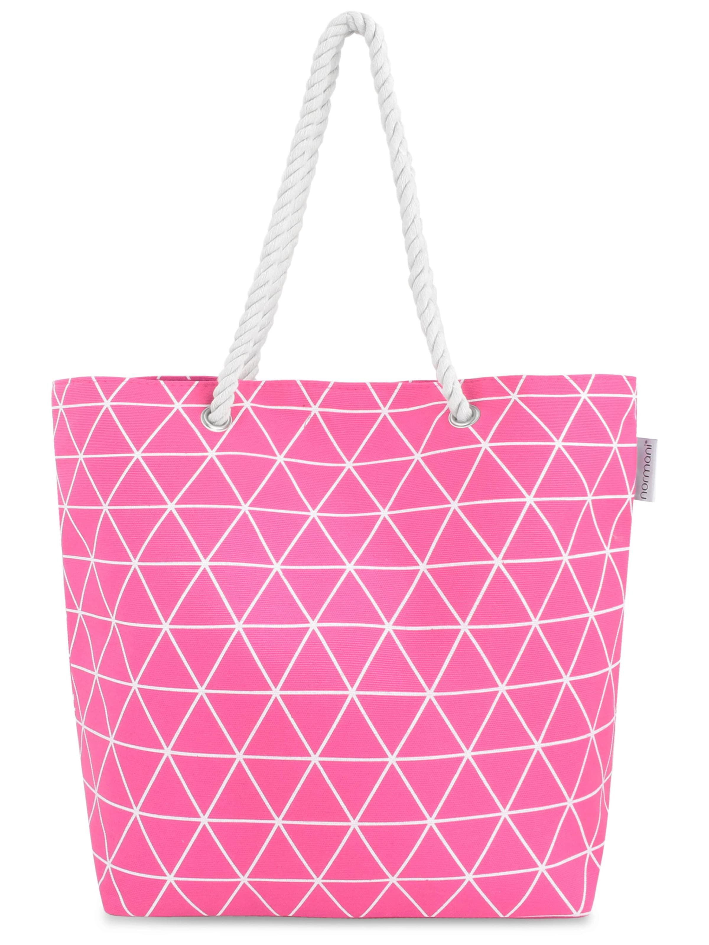 normani Strandtas in Roze: voorkant