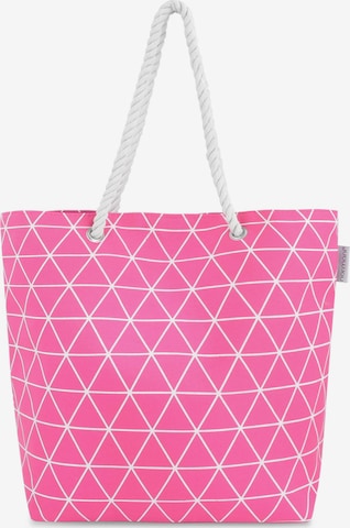 Sac de plage normani en rose : devant