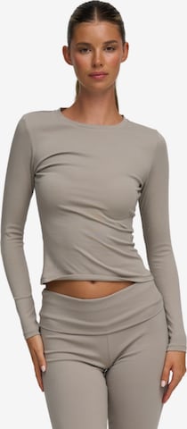 cfab T-shirt 'Cotton Longsleeve' i grå: framsida