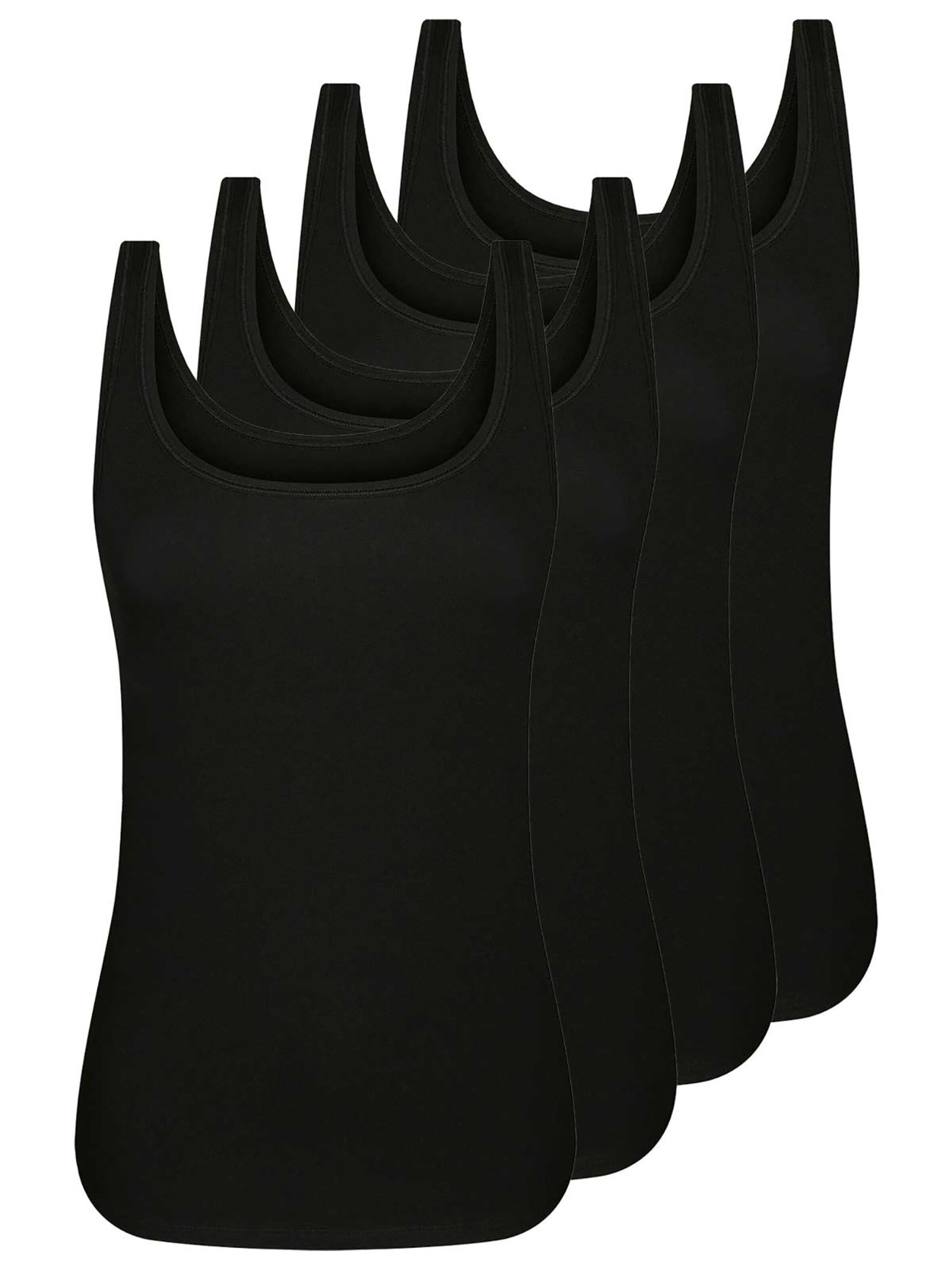 sassa Undershirt 'CASUAL COMFORT' in Black: front