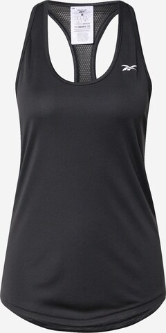 Reebok Sporttop in Zwart: voorkant