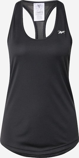 Sport top Reebok pe negru / alb, Vizualizare produs