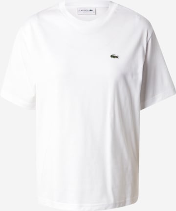 balta LACOSTE Marškinėliai: priekis
