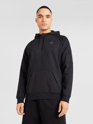 ADIDAS ORIGINALS Sweatshirt in Zwart: voorkant