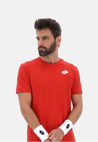 T-Shirt LOTTO en rouge : devant