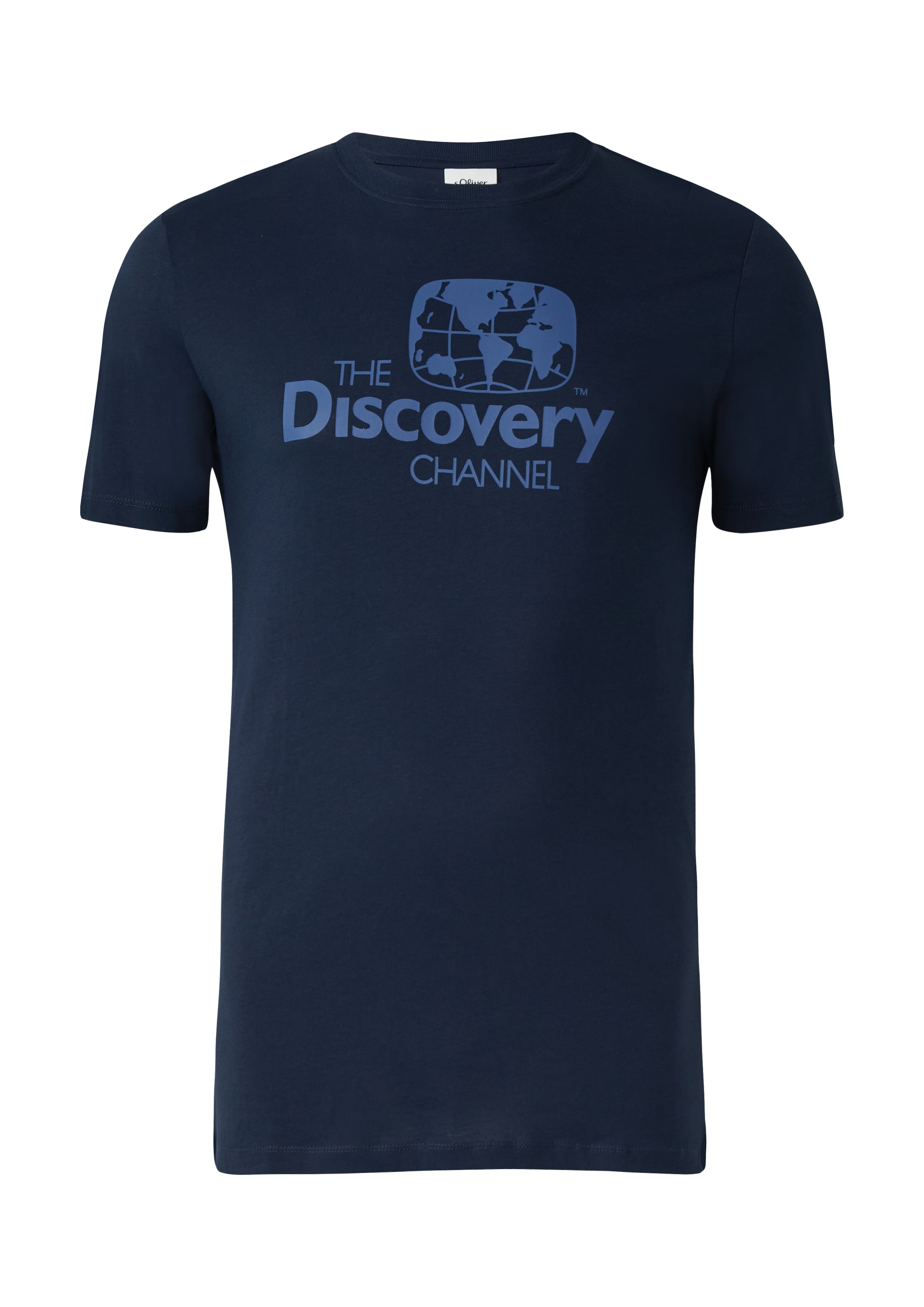 s.Oliver Men Tall Sizes Shirt in Blue: front