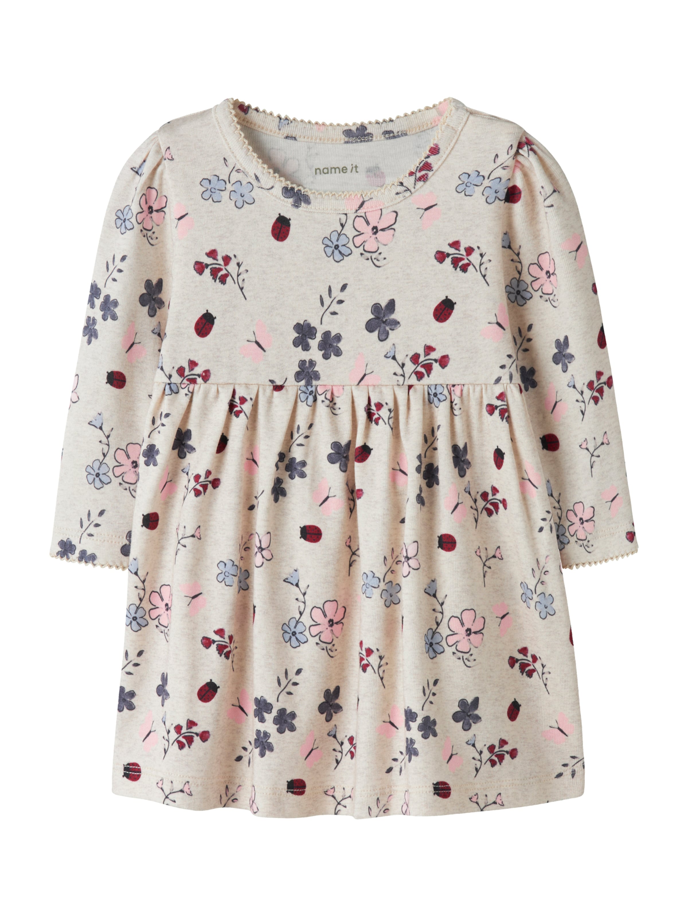 NAME IT Kleid 'NBFKAMELIA' in Grau: Vorderseite