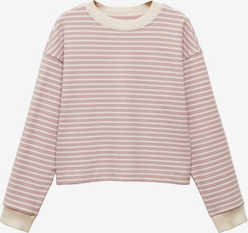 MANGO Sweatshirt in Pink: front