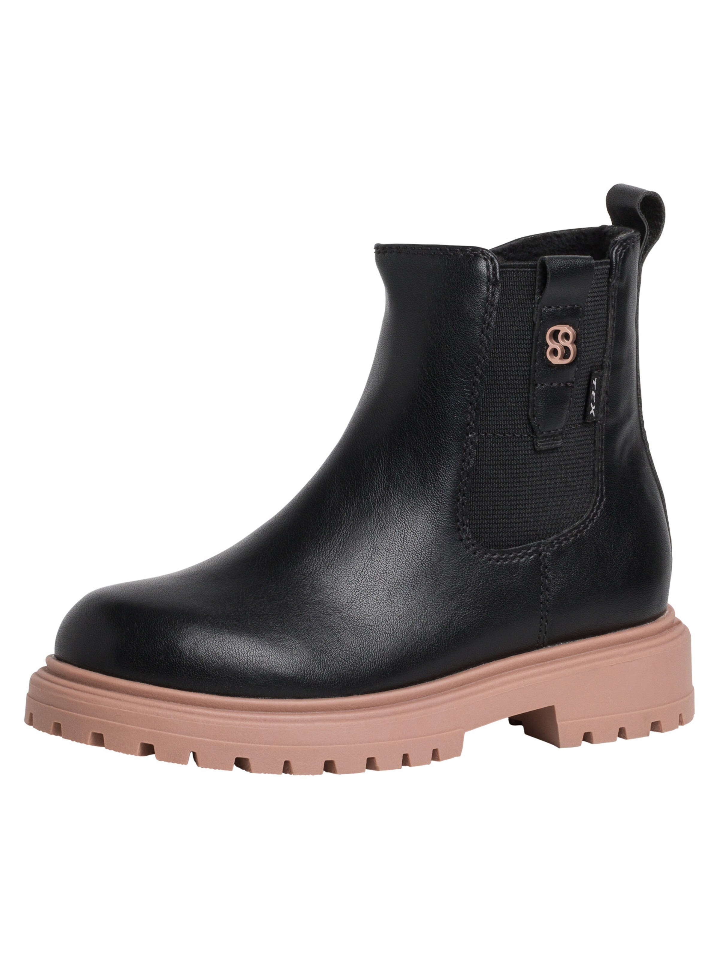 s.Oliver Laarzen in Zwart: voorkant