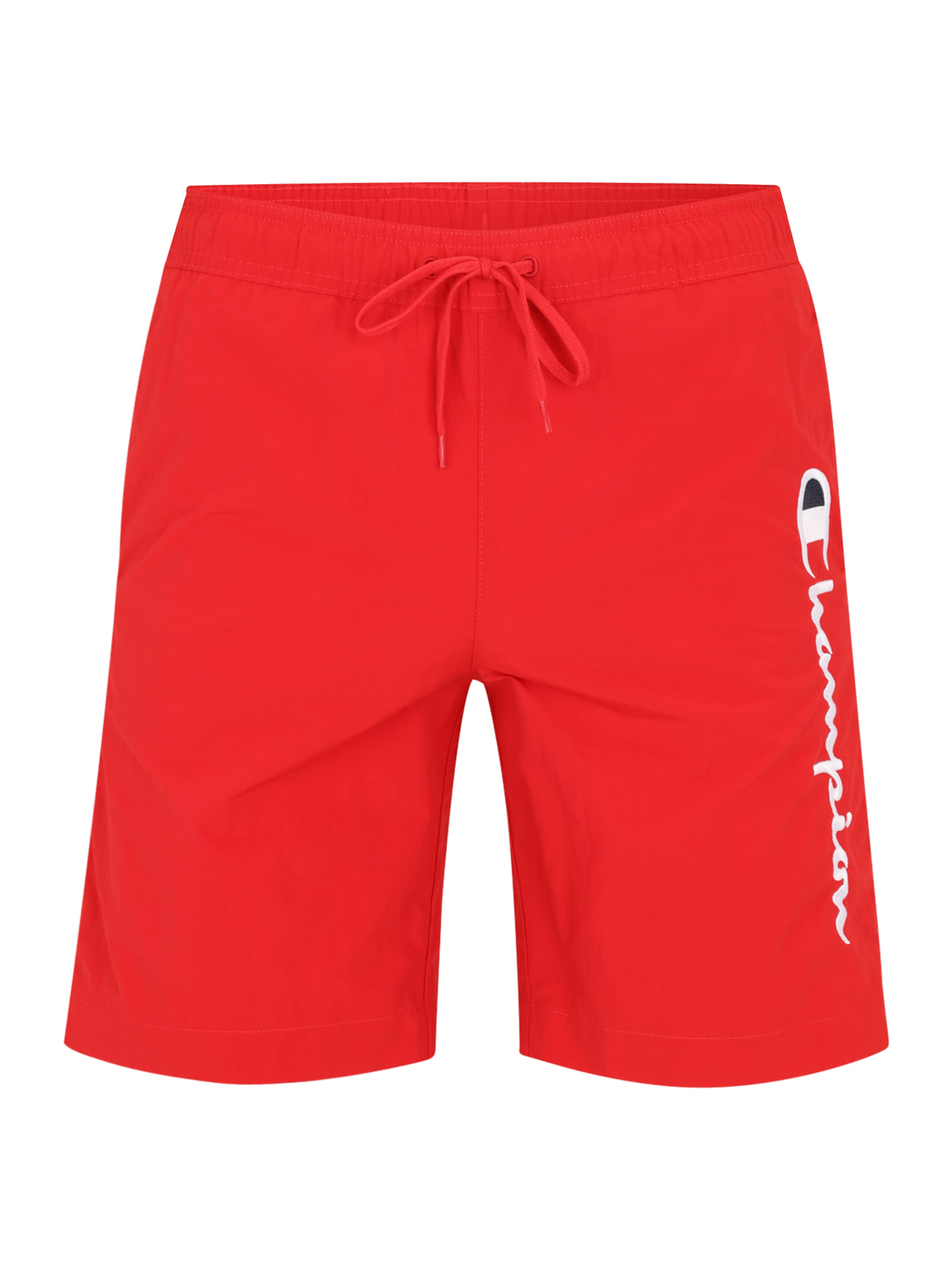 Champion Authentic Athletic Apparel - Calções de banho em vermelho: frente