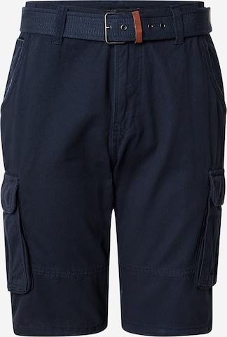 INDICODE Klapptaskutega püksid 'Monroe', värv sinine: eest vaates