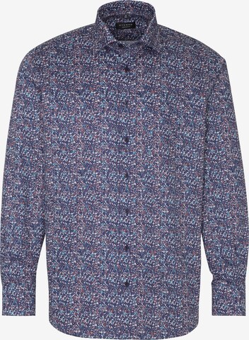 ETERNA Comfort fit Button Up Shirt in Blue: front