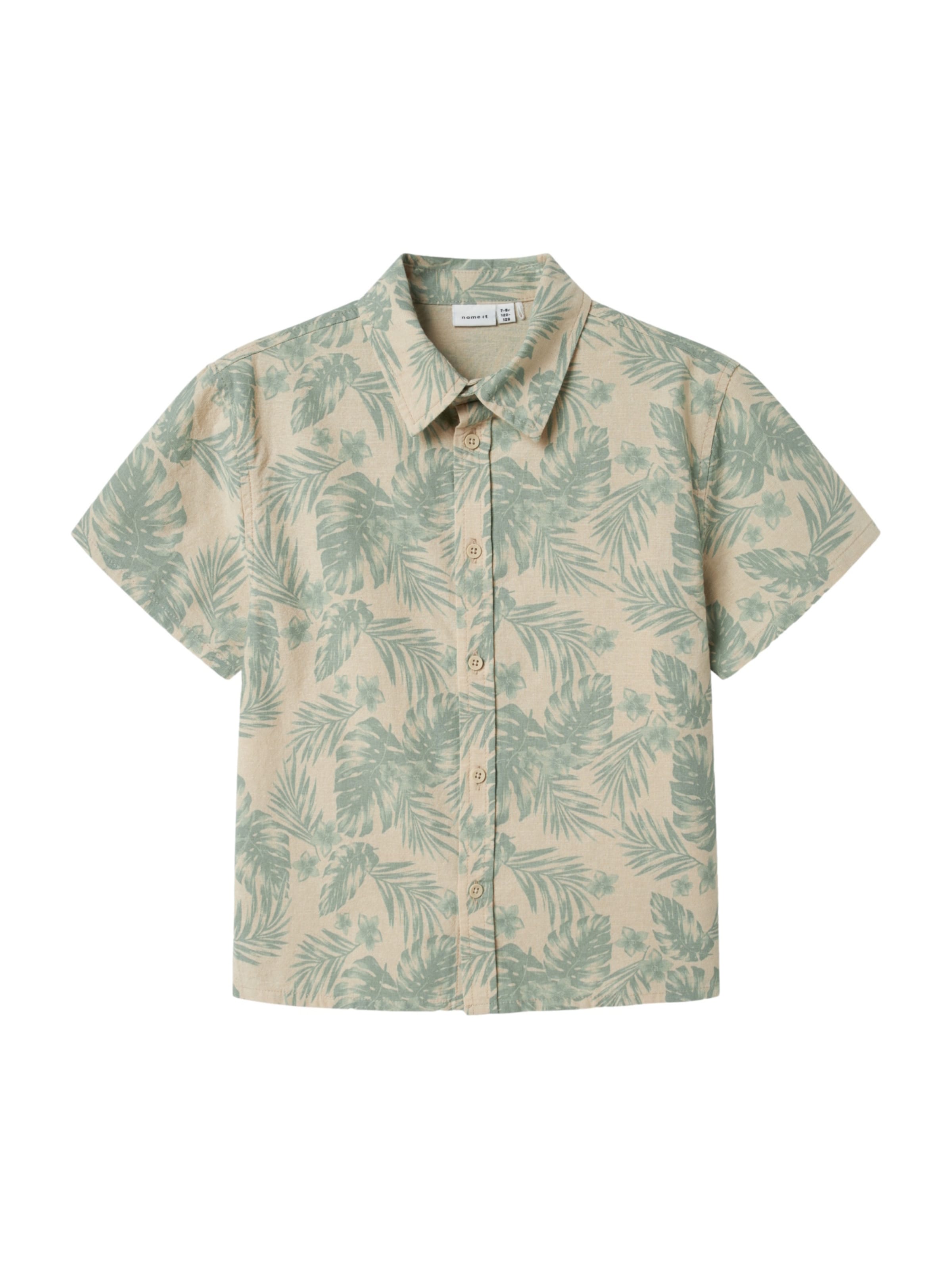 NAME IT - Regular Fit Camisa 'Hejon' em bege: frente