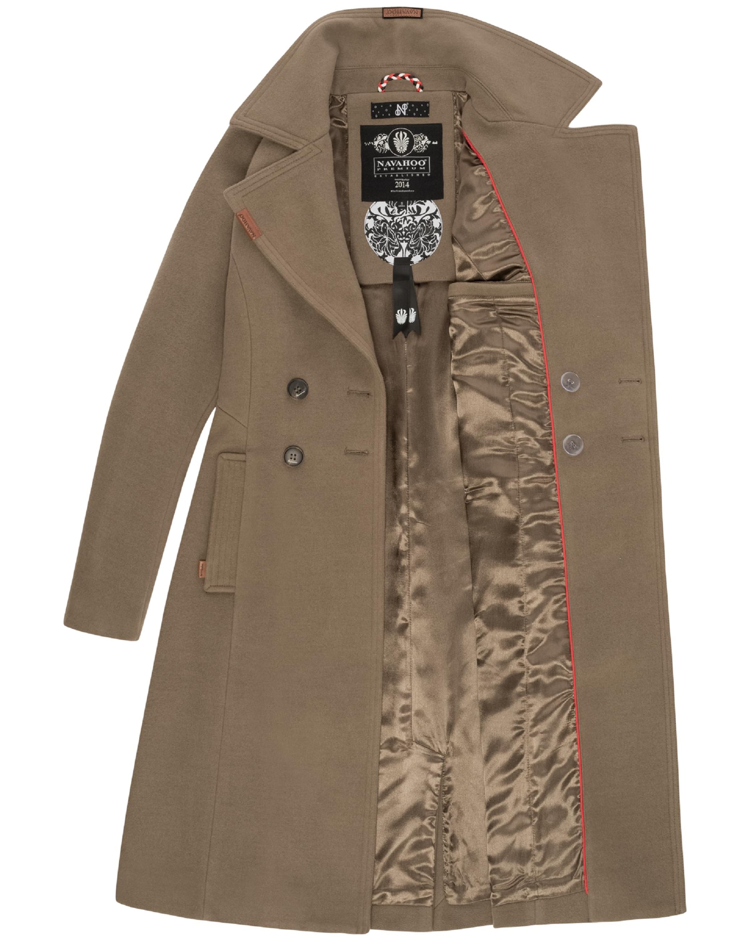 Manteau mi-saison 'Wooly' NAVAHOO en marron