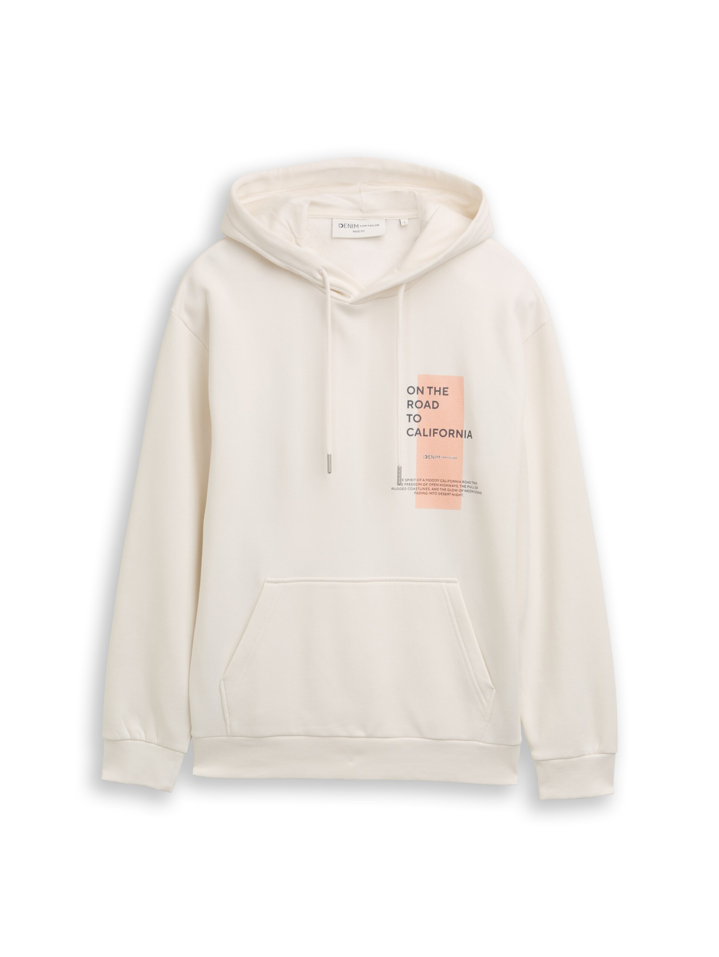 TOM TAILOR DENIM Sweatshirt in Beige: front