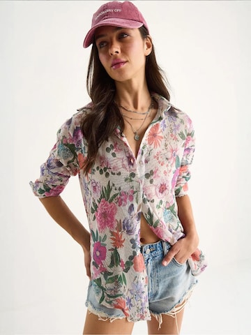 Chemisier Bianco Lucci en beige