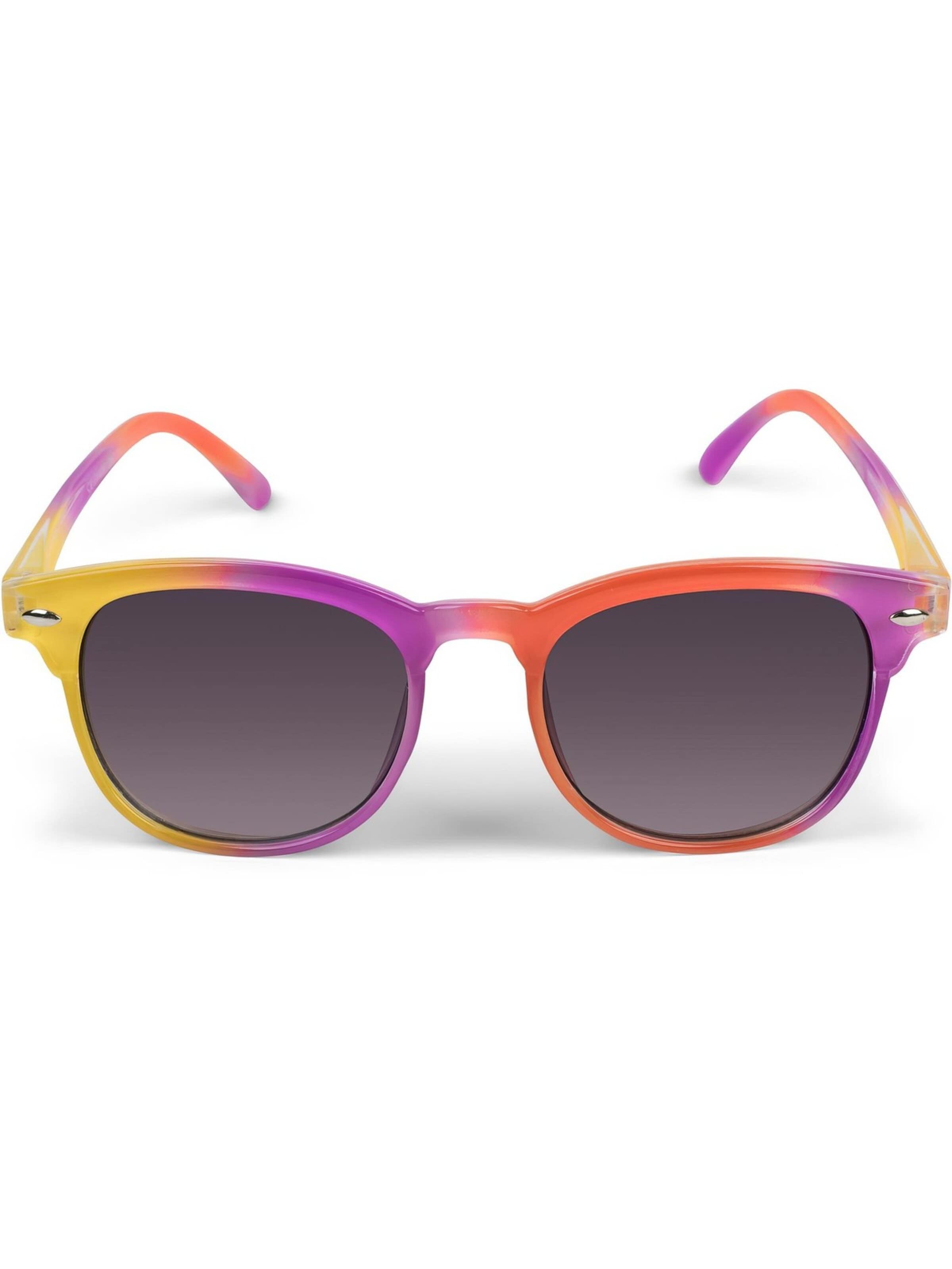 styleBREAKER Sonnenbrille 'Kinder Nerd Sonnenbrille in Regenbogen Farben' in Grau