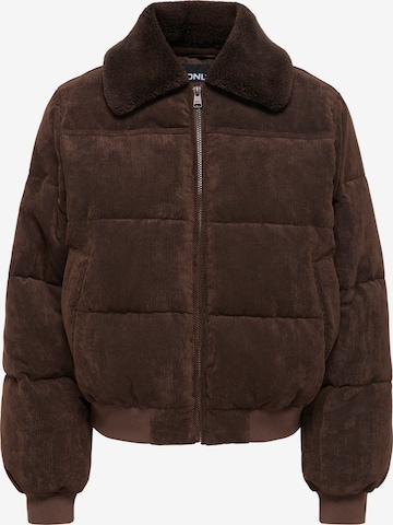 Veste d’hiver 'ONLNICOLINE' ONLY en marron : devant