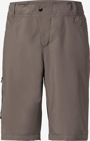 VAUDE Regular Outdoorbroek 'Ledro' in Bruin: voorkant