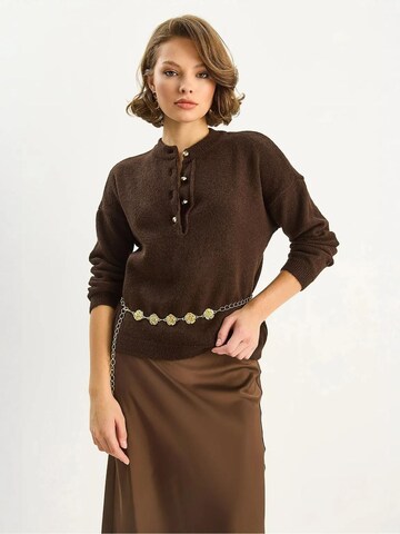 Pull-over Bianco Lucci en marron