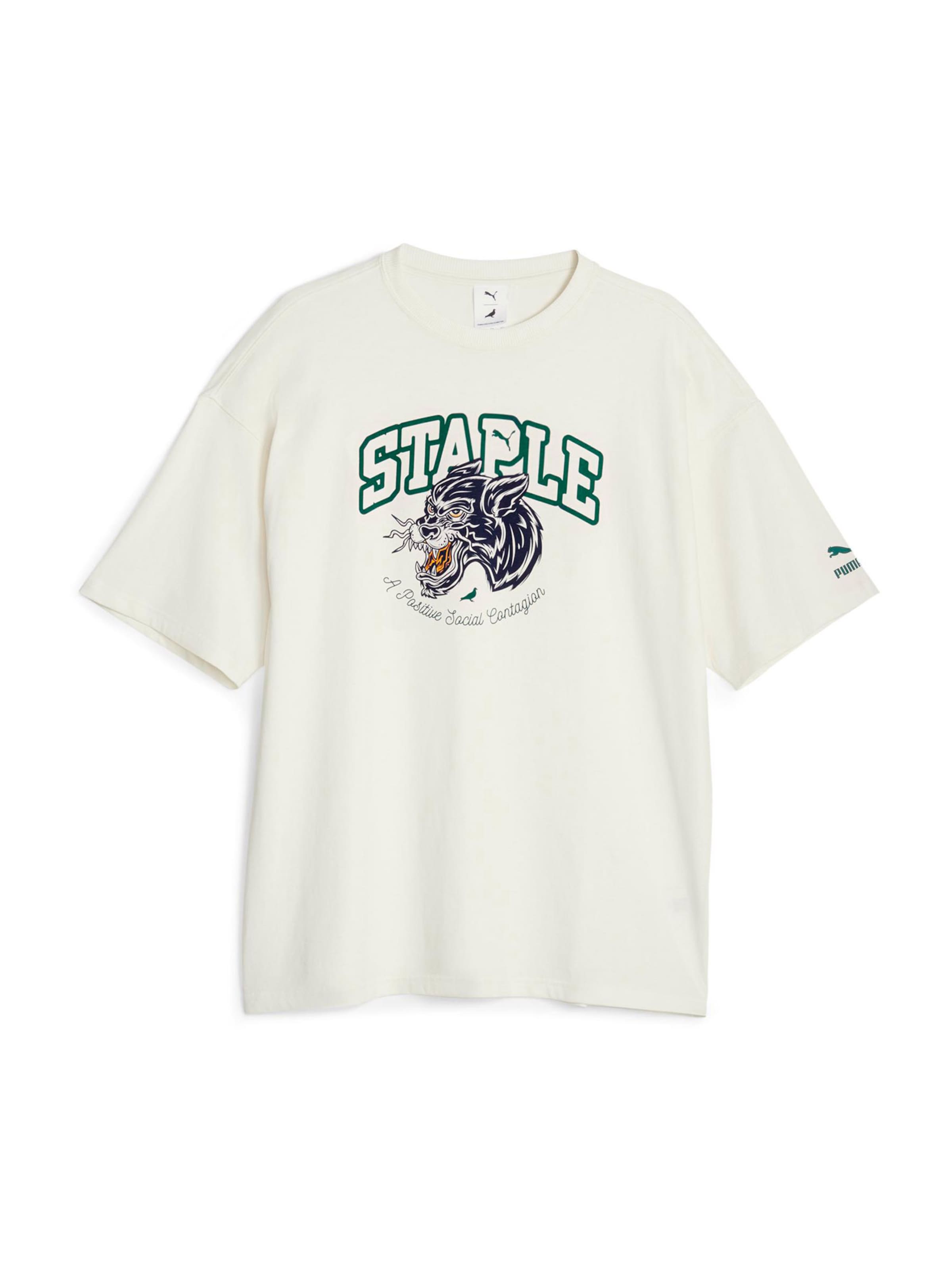 PUMA Koszulka 'Puma X Staple' w kolorze biały: przód