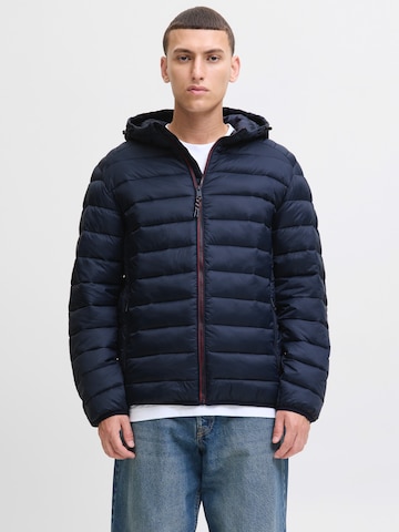 JACK & JONES Winterjas 'JJEBRADLEY' in Blauw: voorkant