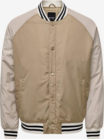 Giacca di mezza stagione 'Chris' di Only & Sons in beige: frontale