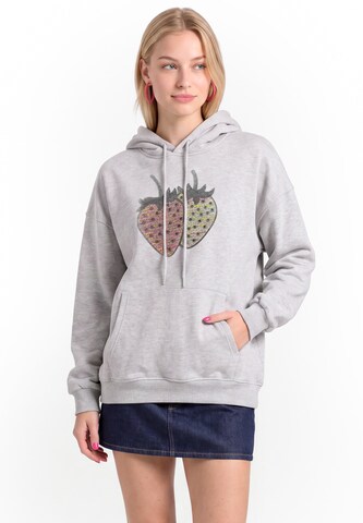 Sweat-shirt MYMO en gris : devant