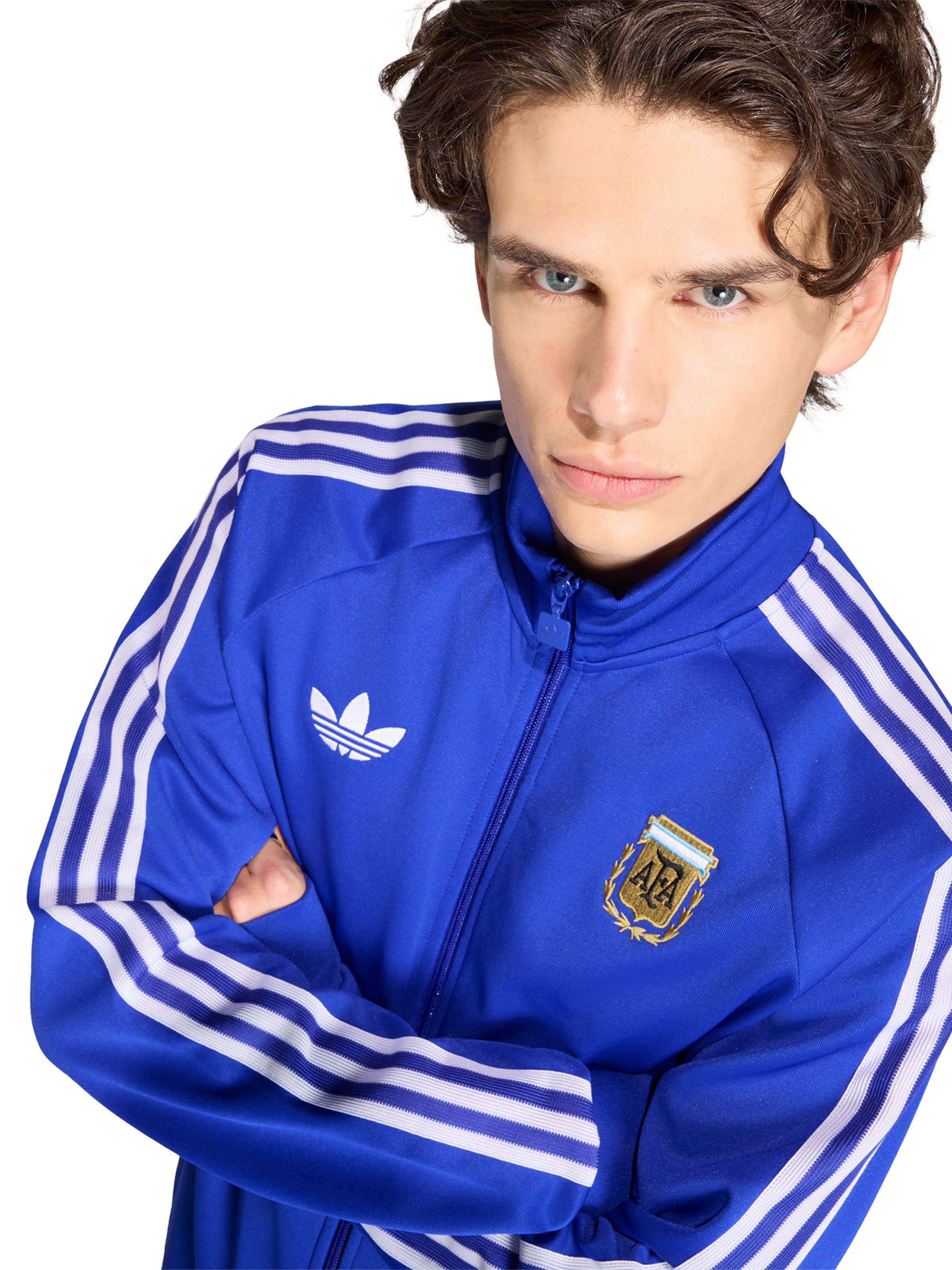 ADIDAS PERFORMANCE Jakna za trening 'AFA' | modra barva