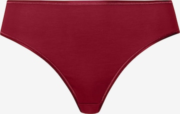 Slip ' Cotton Seamless ' Hanro en rouge : devant