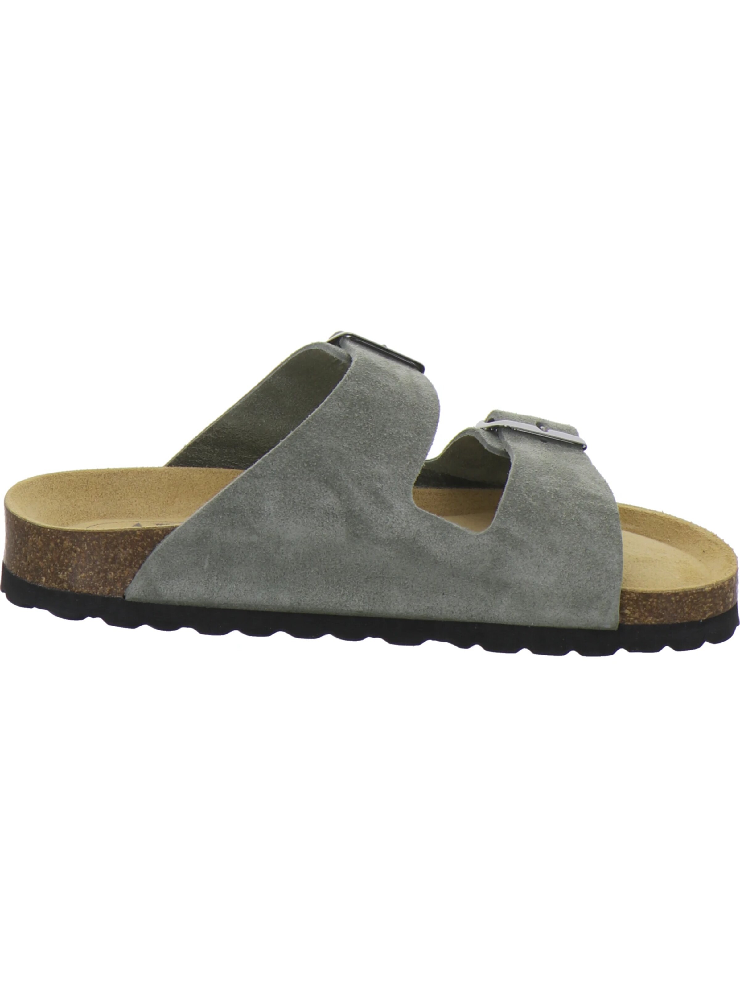 AFS-Schuhe - Zapatos abiertos 'Pantoletten Damen Zweischnaller olive' en verde