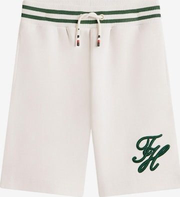 Tommy Hilfiger Kids Regular Trousers in White: front