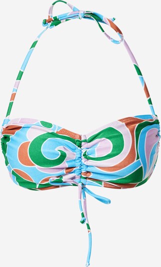 Cotton On Body Bikini gornji dio u tirkiz / travnato zelena / lila / hrđavo crvena / bijela, Pregled proizvoda