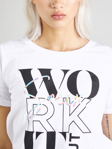 Soccx Shirt 'Burn out' in White