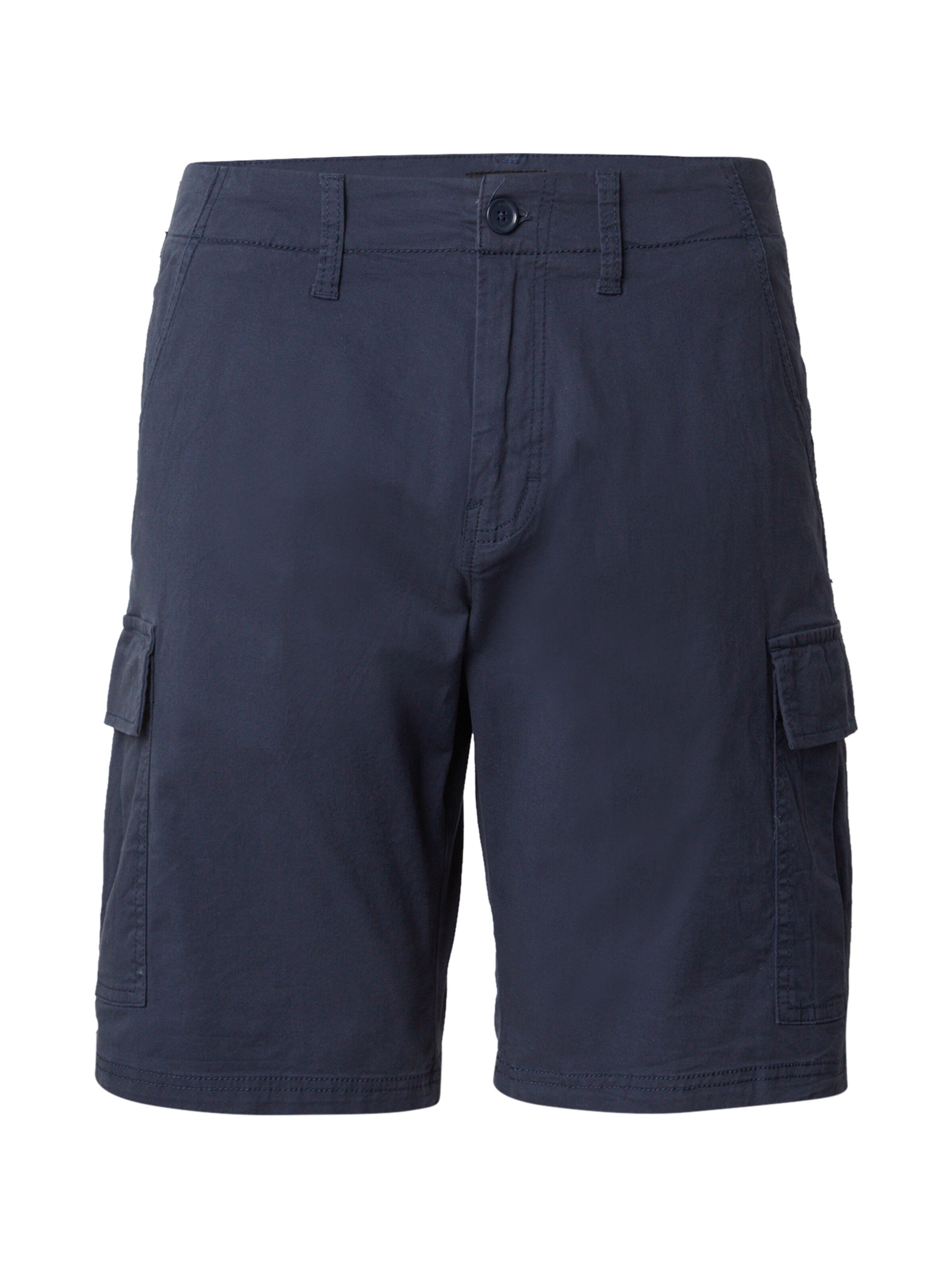 QS Regular Cargobroek in Blauw: voorkant