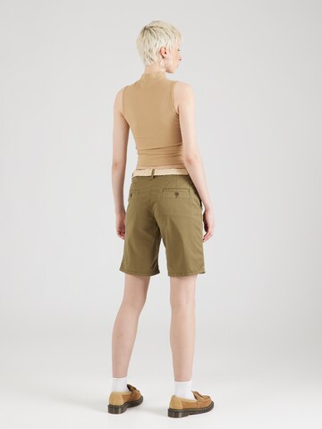 ESPRIT Ohlapna forma Chino hlače | zelena barva