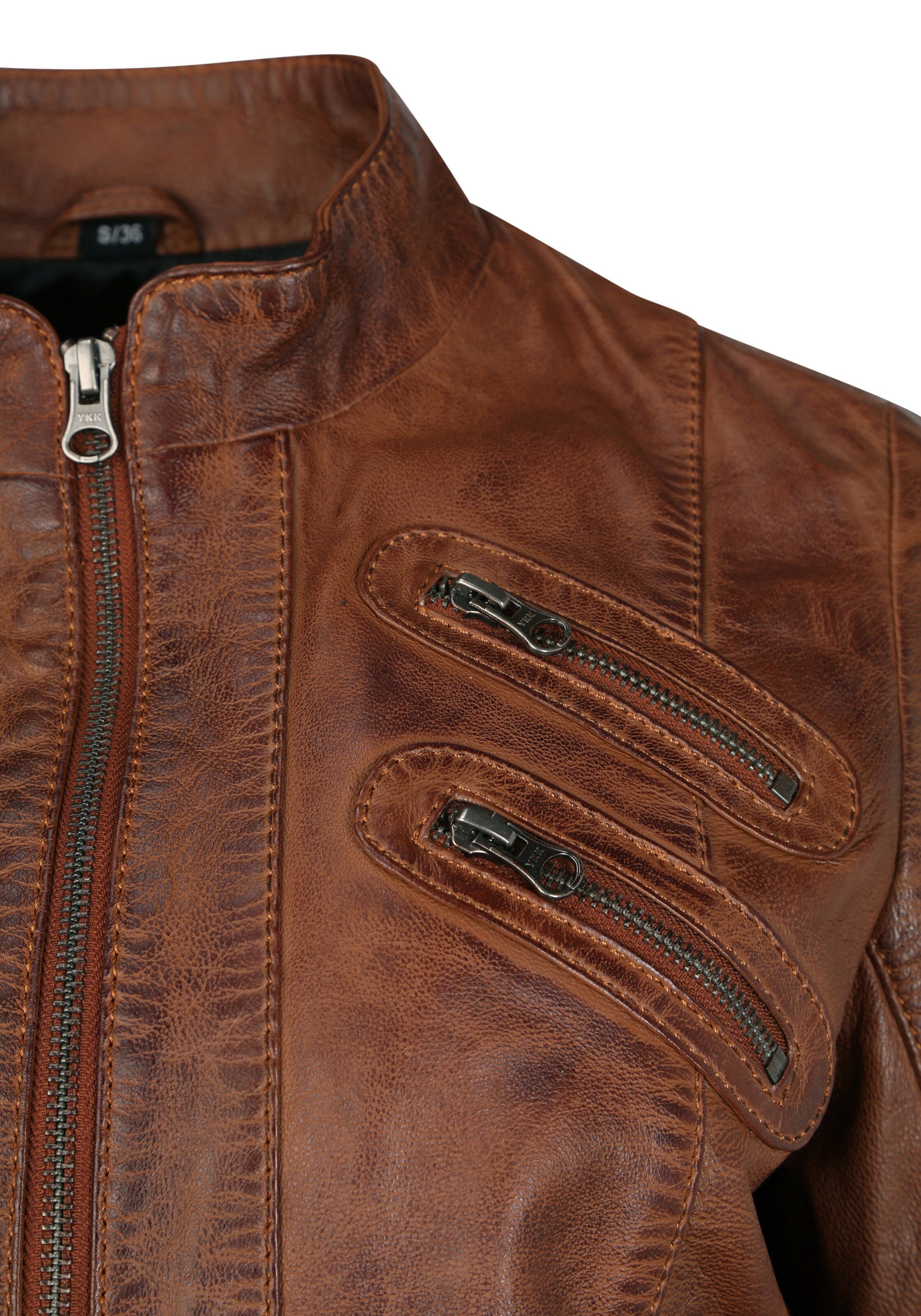 7ELEVEN Between-Season Jacket 'Lilo' in Brown