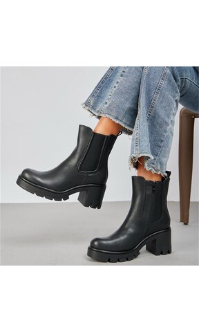 Ital-Design Stiefelette in Schwarz