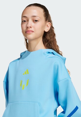 ADIDAS PERFORMANCE Sports sweatshirt 'Messi ZNE' in Blue