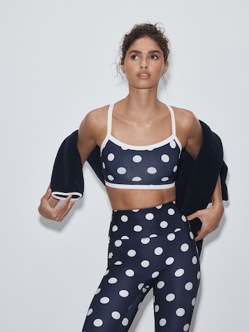 Next - Soutien Bustier Soutien de desporto em azul: frente