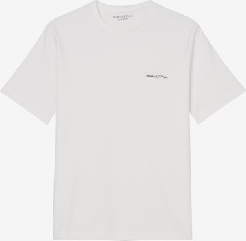 T-Shirt Marc O'Polo en blanc : devant